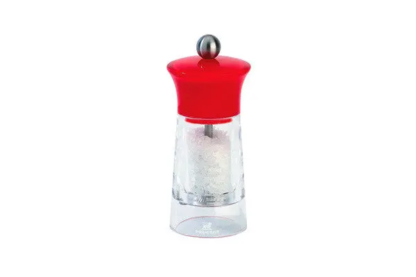 Peugeot Malaga Strawberry Salt Mill – 5.5-Inch Colorful Acrylic Salt Grinder With Adjustable Coarseness 1