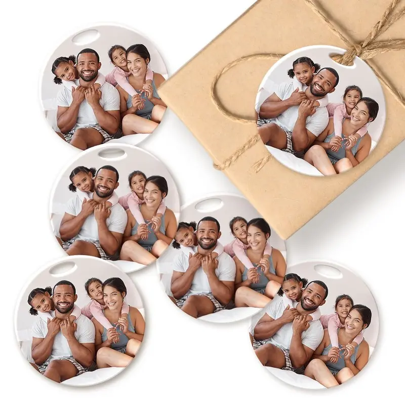 Photo-Insert Acrylic Gift Tag Set (6 Pcs) 1
