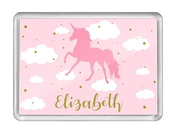 Pink Unicorn Fridge Magnet Set 1