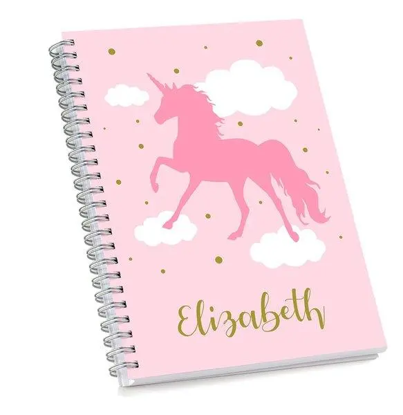 Pink Unicorn–Themed Illustrated Sketchbook 1