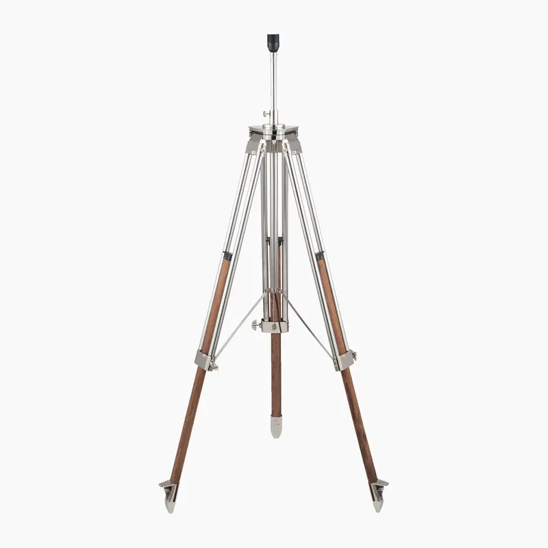 Port Nickel & Natural Wood Tripod Floor Lamp – Pacific Lifestyle 1