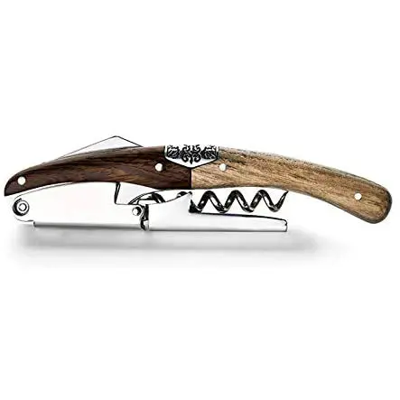 Primitivo Sommelier Corkscrew – Solid Oak And Wenge Handle Wine Opener Wf-3Bc 1