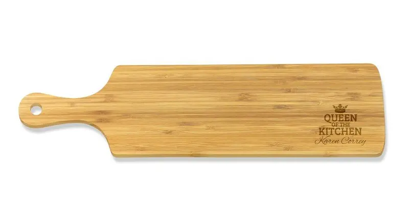 Queen Of The Kitchen Extra-Long Bamboo Serving Board 1