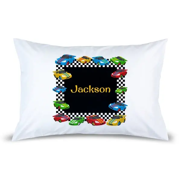 Race Car–Inspired Pillow Cover 1