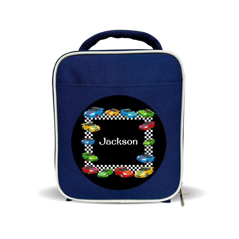 Race Car-Themed Insulated Lunch Bag For Toddlers And Teens 2