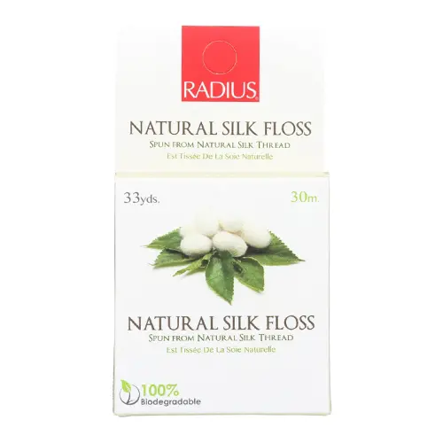 Radius Natural Silk Dental Floss – Gentle & Waxed, 33 Yards 1