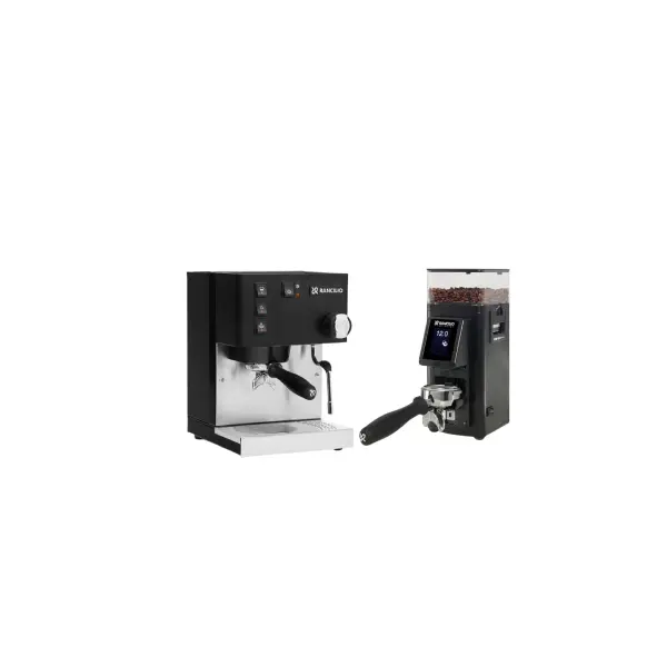 Rancilio Silvia V6 + Stile Grinder Bundle – Sleek Home Espresso Kit 6