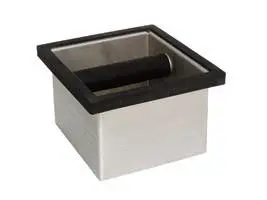 Rattleware Knock Box – Heavy-Duty Stainless Steel Portafilter Knock Station 1