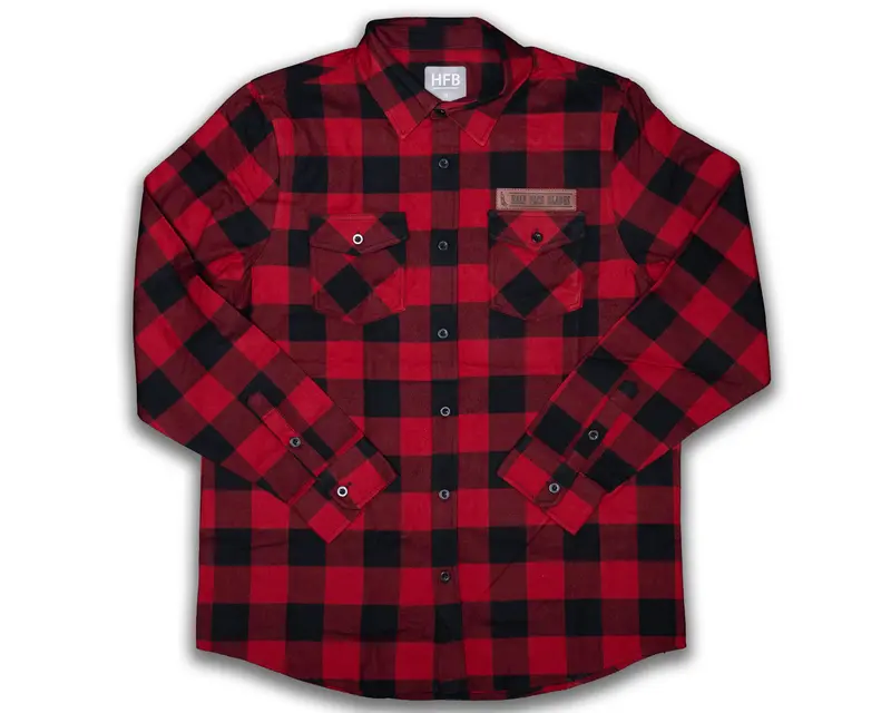 Red & Black Hfb Flannel Shirt – Rugged Cotton Comfort Fit 1
