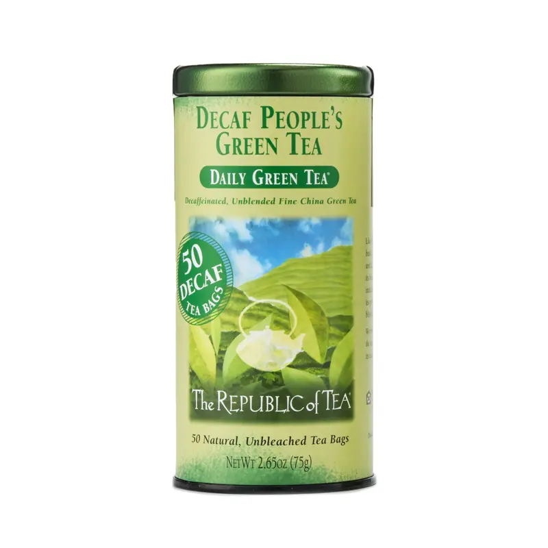 Republic Of Tea Decaf People'S Green Tea – Organic, Caffeine-Free, 50 Bags 1