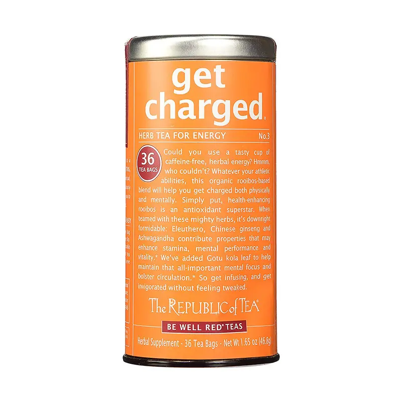 Republic Of Tea Get Charged Energy Herbal Tea Blend – 36 Biodegradable Tea Bags 1