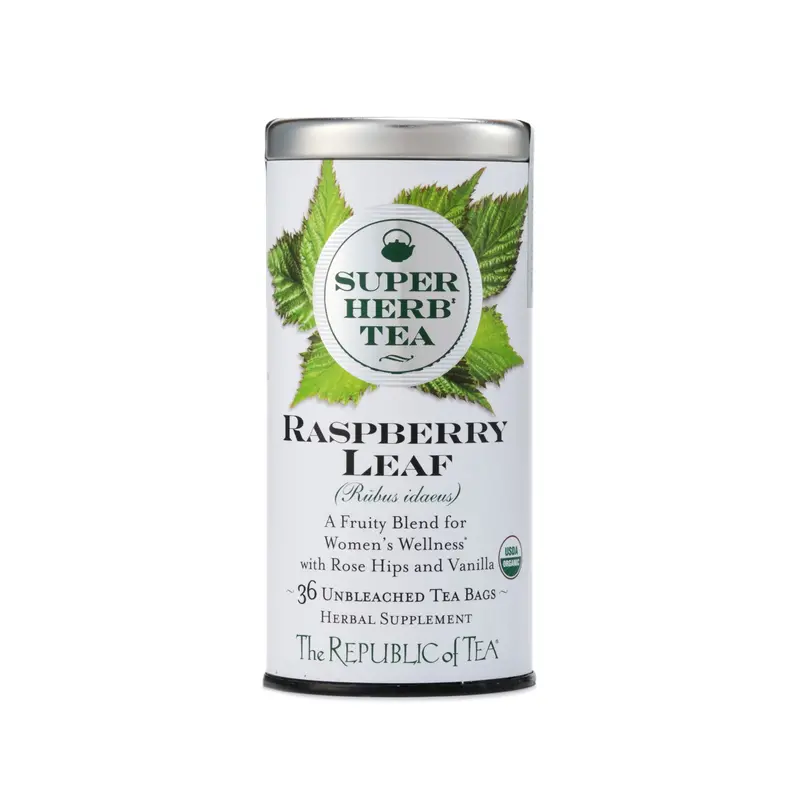 Republic Of Tea Raspberry Leaf Super Herb Tea – Organic, 36 Tea Bags 1