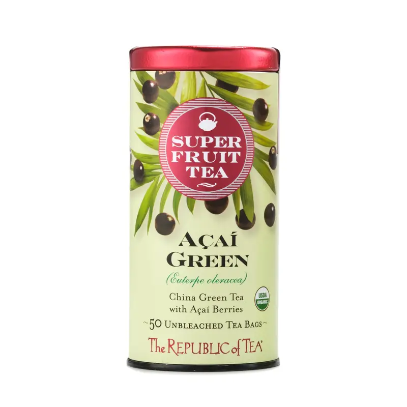 Republic Of Tea Superfruit Acai Green Tea – Antioxidant-Rich, 50 Tea Bags 1