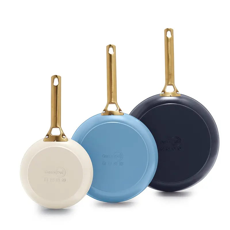 Reserve Ceramic Nonstick Fry Pan Set (8", 10", 12") – Multicolor 1