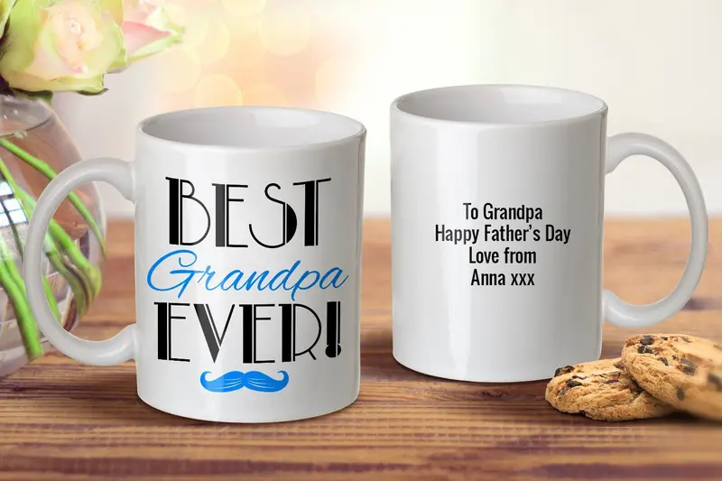 Retro-Style Mug Honoring Grandpa – 'Best Grandpa' Design 1