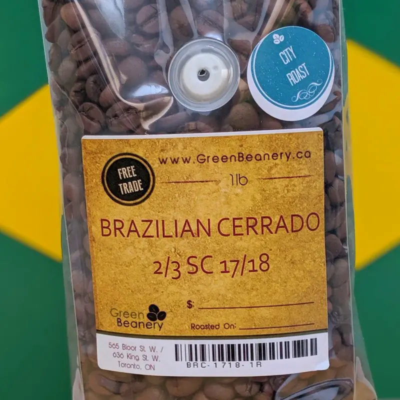 Roasted Brazilian Cerrado Coffee Beans Grade 2/3, Screen Size 17/18, Strictly Soft Supremo Fair Condition 1