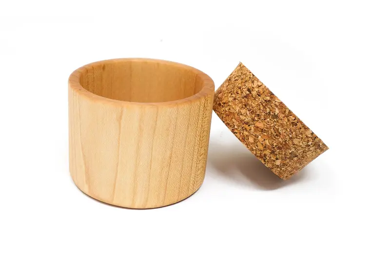 Rustic Wooden Salt & Seasoning Cup 1
