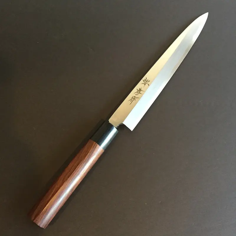 Sakai Takayuki Kasumitogi Yanagi Knife – Shitan Handle Sashimi Blade 1