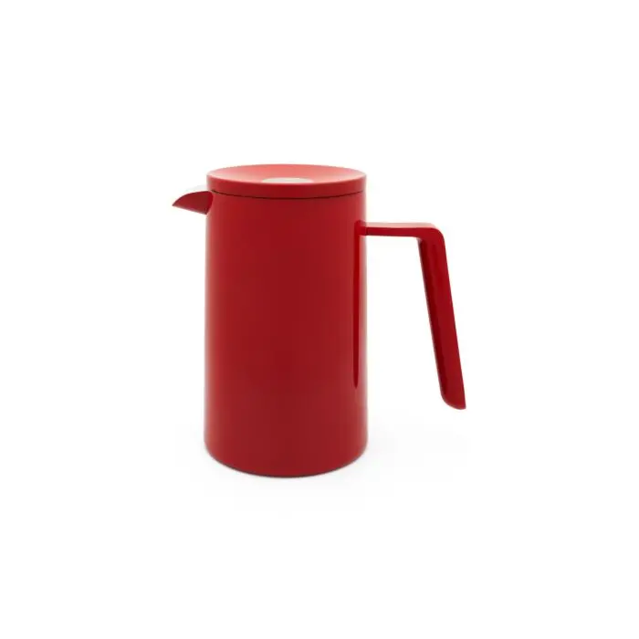 San Marco Double-Walled Coffee Maker – 1.0L Vibrant Red Finish 1