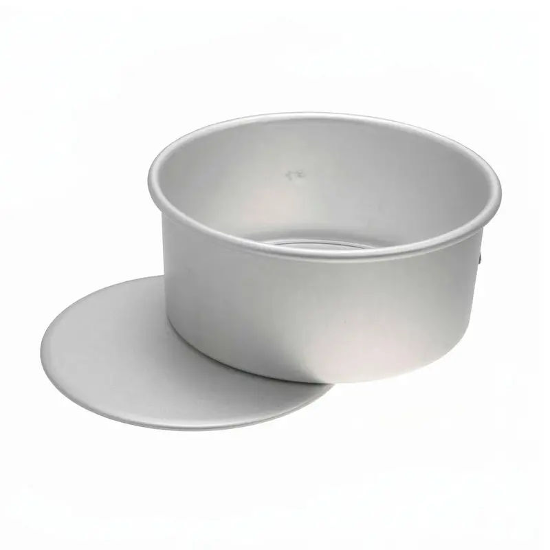 Sanneng Anodized Deep Round Cake Pan – Removable Base Design 1
