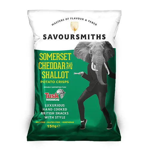 Savoursmiths Somerset Cheddar & Caramelised Shallot Crisps (150G) 1