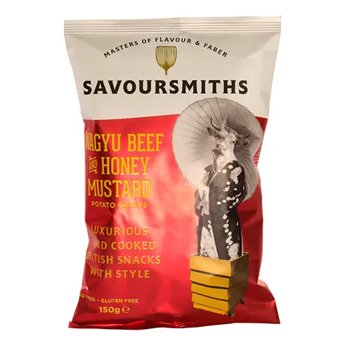 Savoursmiths Wagyu Beef & Honey Mustard Crisps – 150G Gourmet Umami Snack 1