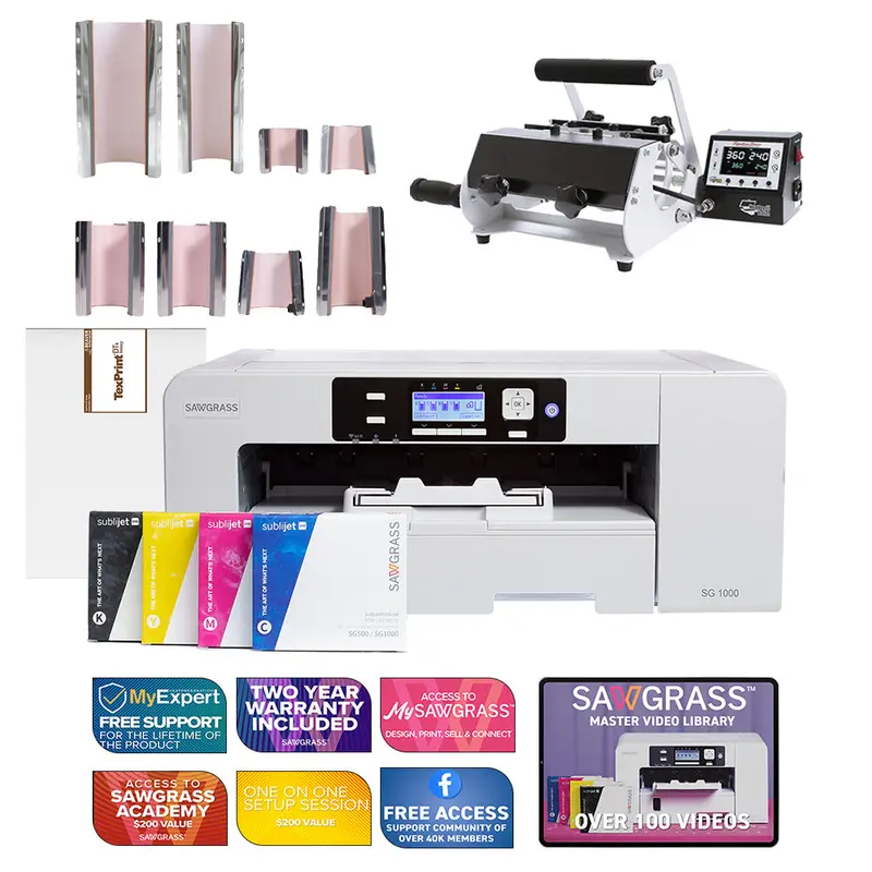 Sawgrass Sg1000 Sublijet Printer Paired With Signature 8-In-1 Mug Press 1