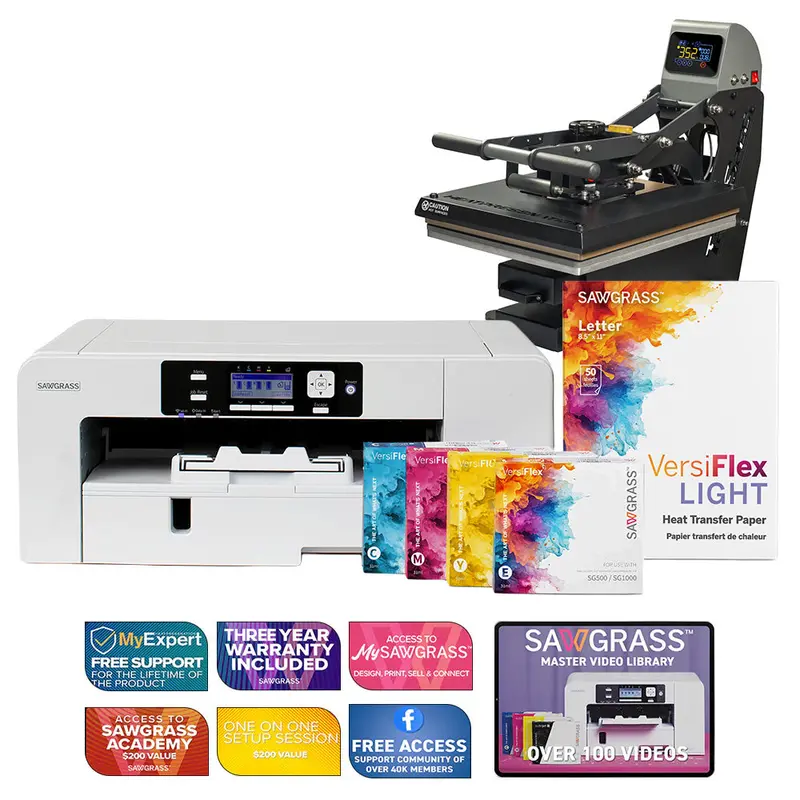 Sawgrass Sg1000 Versiflex All-In-One Sublimation System With Truespec Press 1