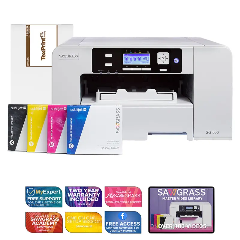 Sawgrass Sg500 Complete Sublimation Printing Starter Kit 1