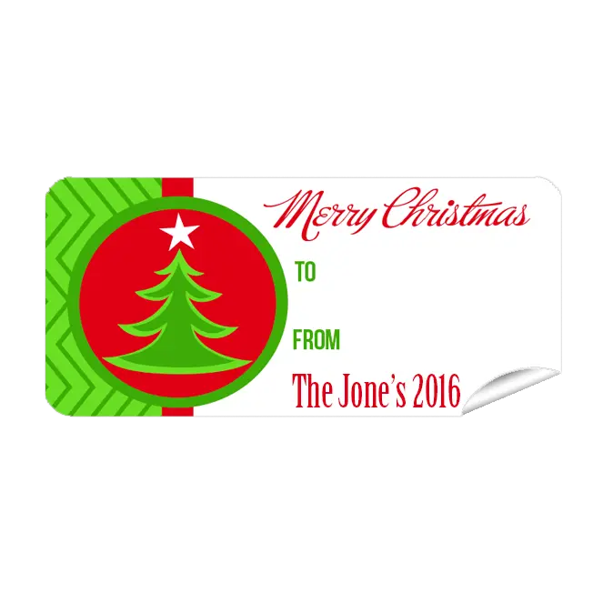 Set Of 27 Green Christmas Tree Labels – Festive Packaging 1
