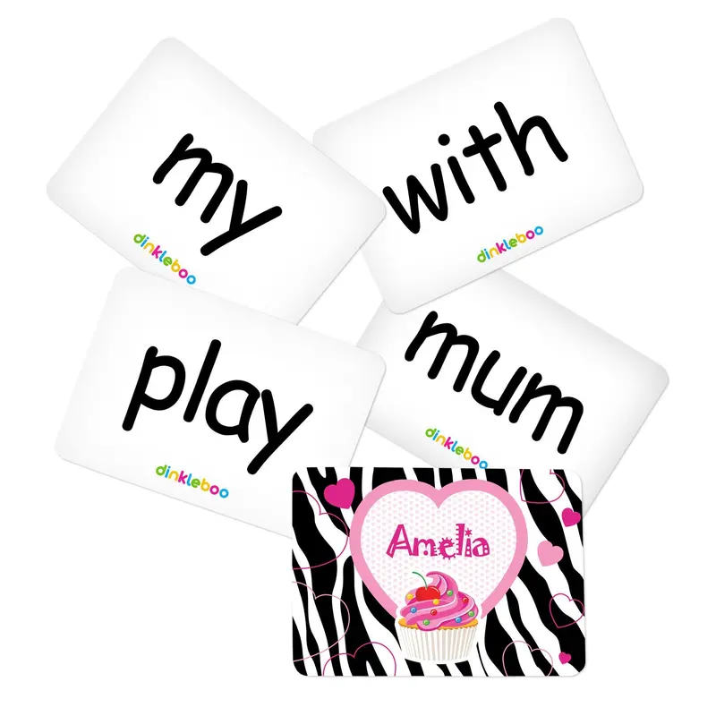 Sight Word Memory Game – Cupcake Theme Pack 2 (Educational Flash Cards) 1