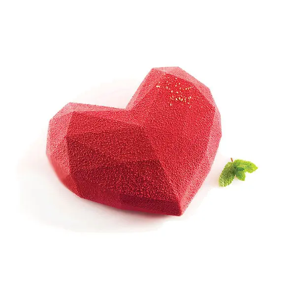 Silikomart Amore Origami 600 Fold-Inspired Silicone Mold With Cutter 1