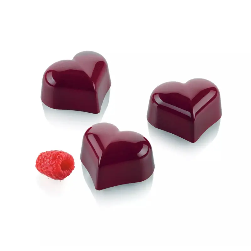 Silikomart Amore P Tritan Praline Mould – Heart-Shaped Chocolate Candy Mold 1