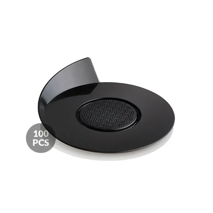 Silikomart Black Round Serving Trays – Durable Ø86 Mm Presentation Base For Confections 1