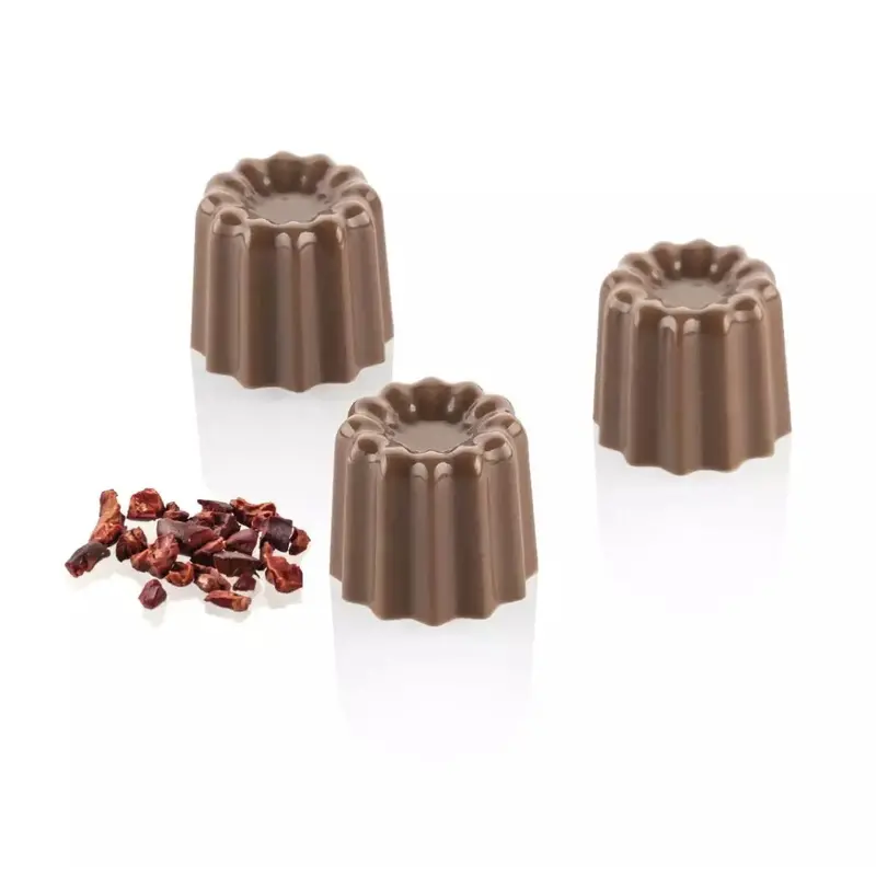 Silikomart Cannelé P Tritan Praline Mould – Classic French Pastry-Inspired Chocolate Mold 1