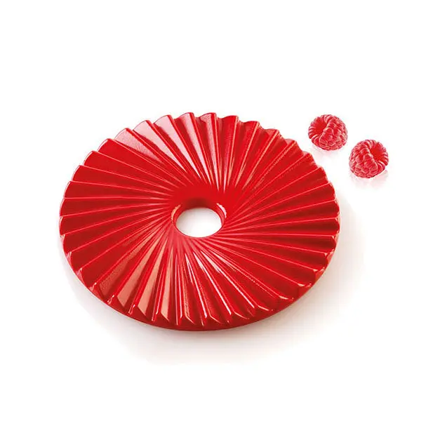Silikomart Plisse 100 Silicone Mould – Textured Surface For Chocolates & Entremets 1