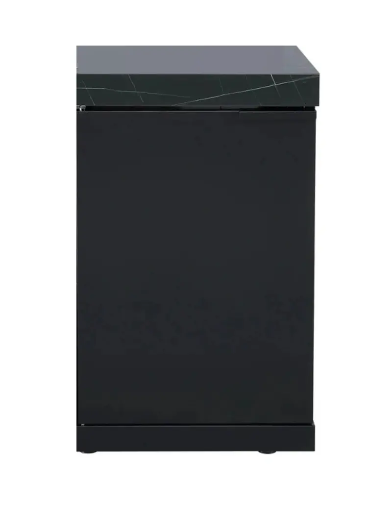 Single-Door Storage Cabinet For Rockpool Black Bbq Kitchen – Stone-Finished, Powder-Coated Aluminum 1