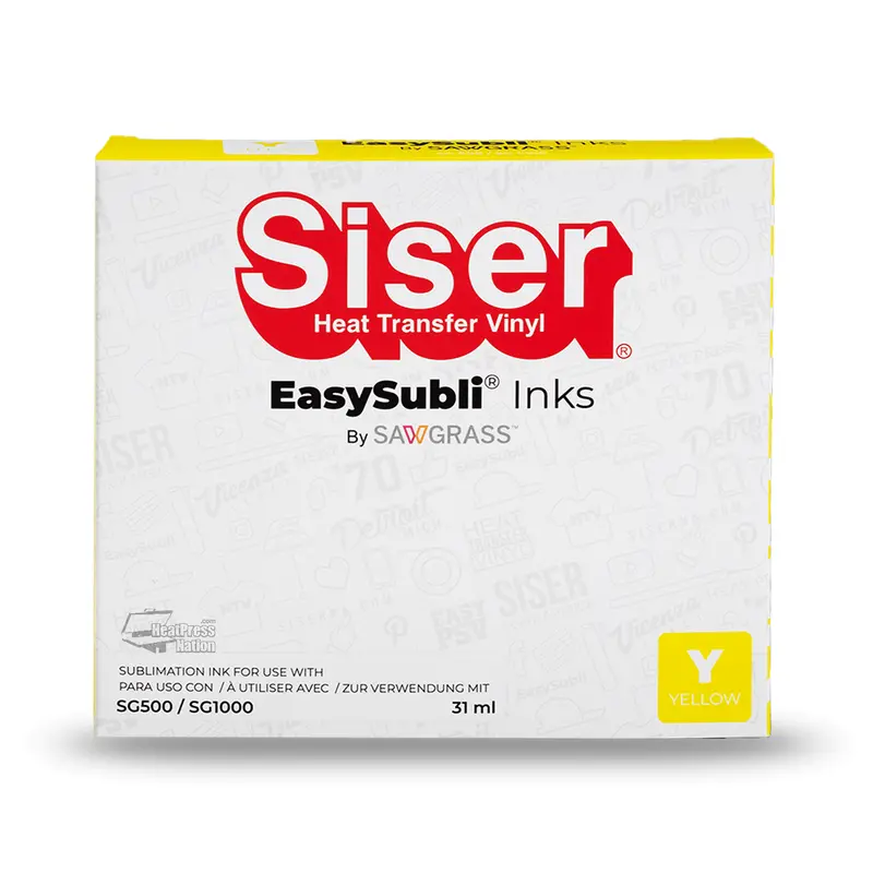 Siser Easysubli Uhd Yellow Ink Cartridge For Sawgrass Sg500 And Sg1000 Printers 1