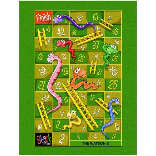 Snakes And Ladders Themed Floor Play Mat 1