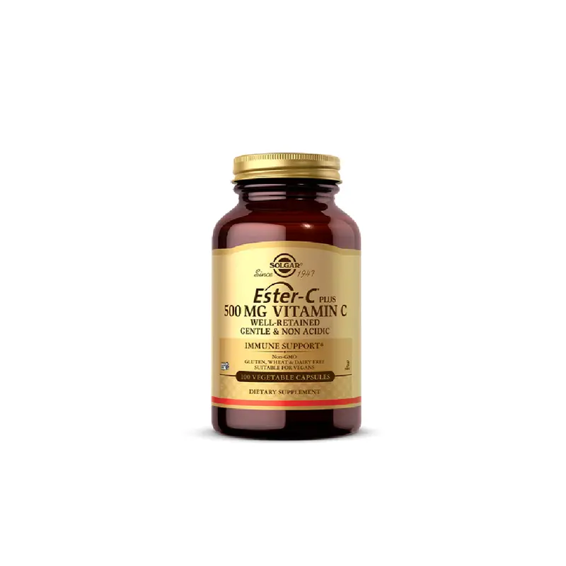 Solgar Ester-C Plus With Rutin – 500 Mg Vitamin C, 100 Veg Capsules 1