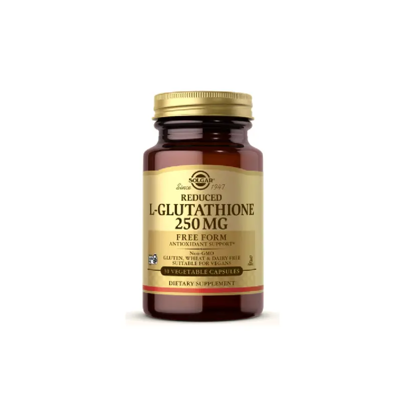 Solgar Reduced L-Glutathione Antioxidant Capsules – 250Mg, 60 Count 1