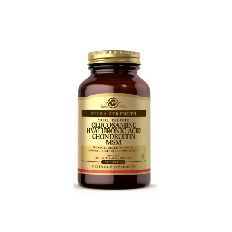 Solgar Shellfish-Free Glucosamine Complex With Hyaluronic Acid, Chondroitin & Msm – 60 Tablets 1