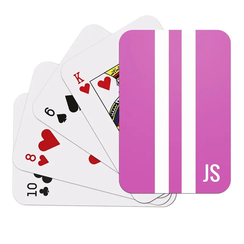 Solid Pink Premium Playing Cards 1