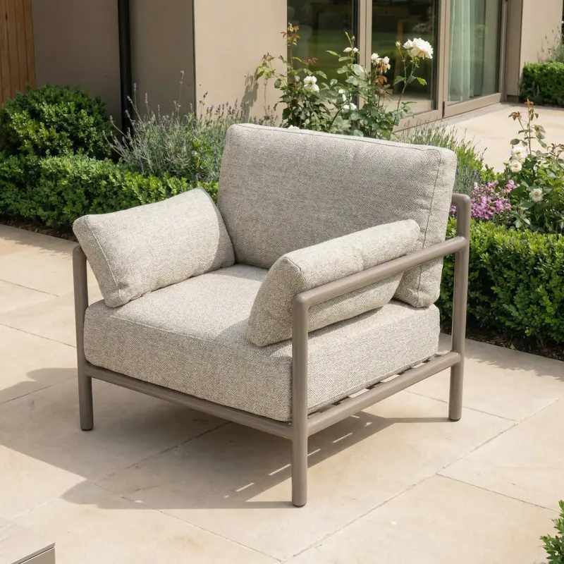 Sorelli Oatmeal Fabric Armchair 1