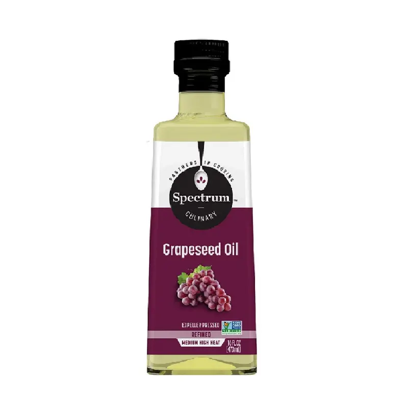 Spectrum Grapeseed Cooking Oil – Cold-Pressed, 473Ml Bottle 1