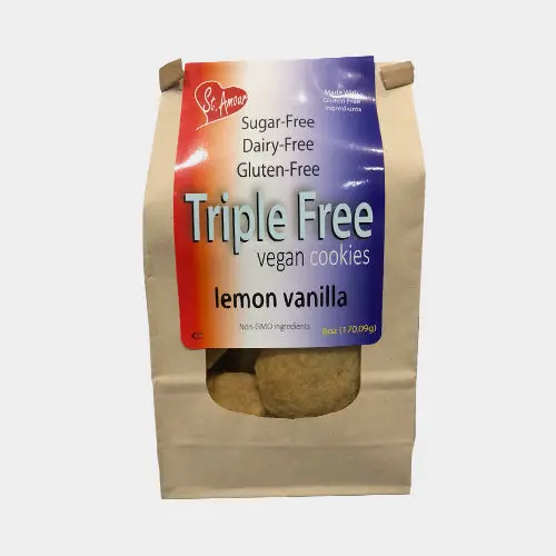 St. Amour Triple-Layer Lemon Vanilla Cookies – Artisan Baked (170G) 1