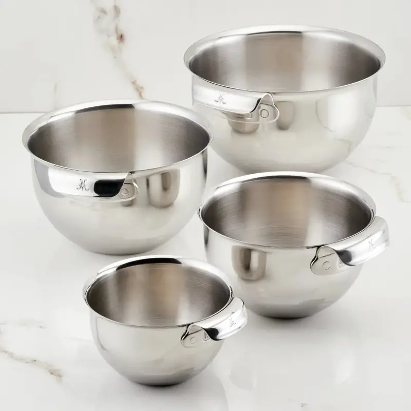 Stackable Stainless Steel Mixing Bowl Set – 4-Piece 1