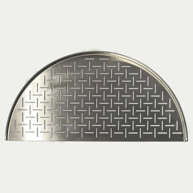 Stainless Steel Half-Moon Fish & Veg Grate 1