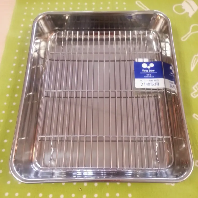 Stainless Steel Heavy-Duty Cooling Tray With Integrated Rack 1