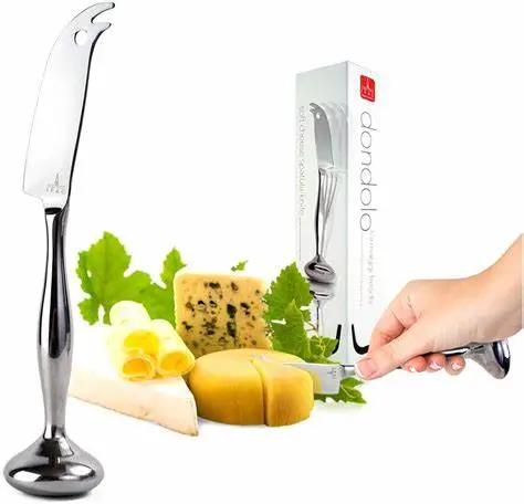 Standing Cheese Knife – Ergonomic Handle With Blade Guard 1